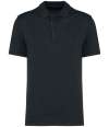 NS201 Native Spirit Washed Jersey Polo Shirt Washed Coal Grey colour image